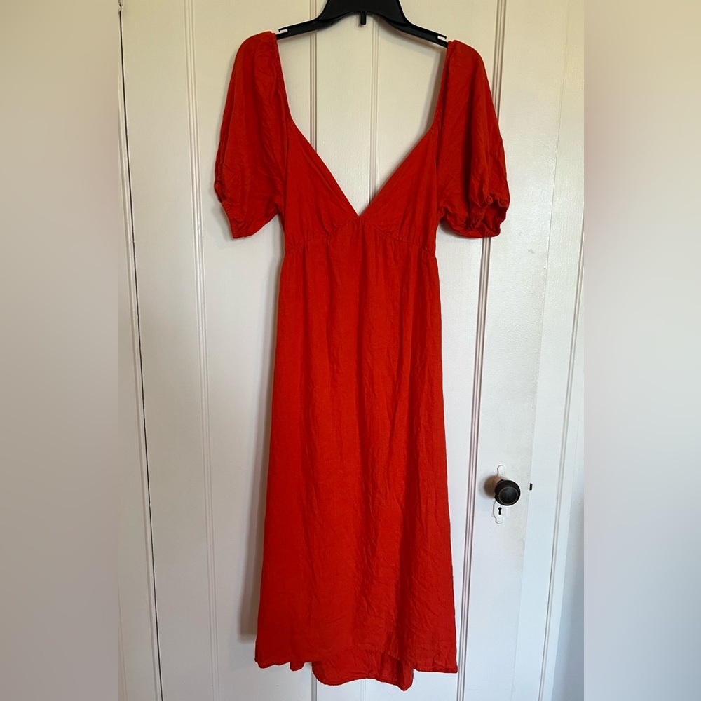 Lush Maxi Orange Dress